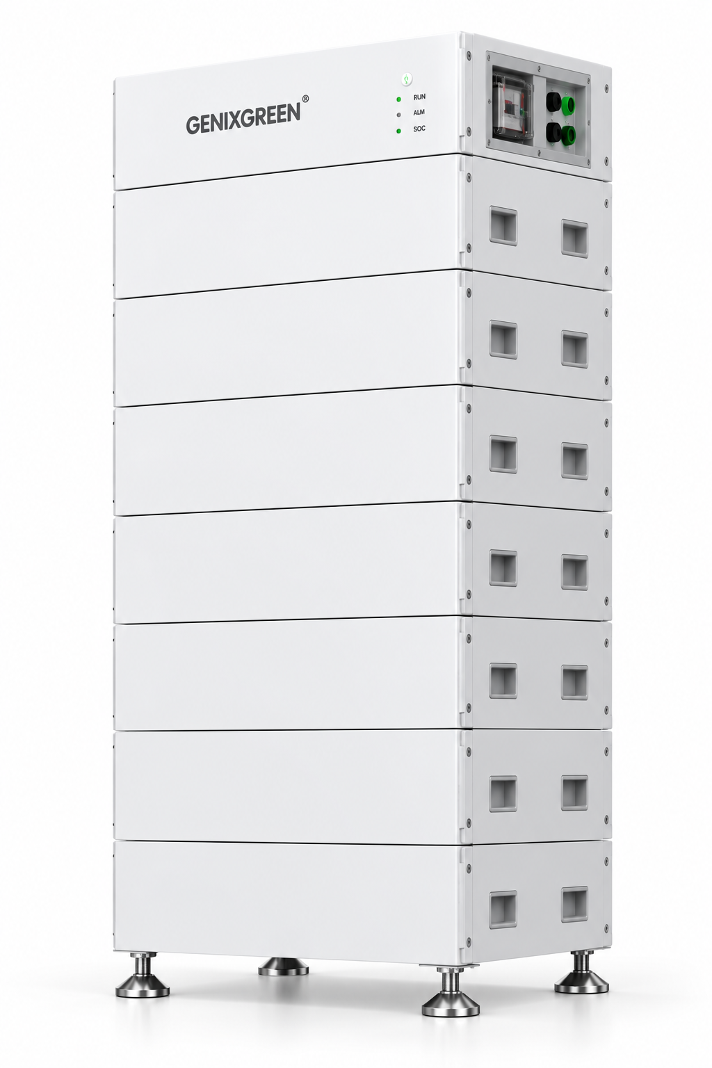 Baterie GenixGreen High Voltage LiFePO4 – Modulară 14,04–70,20 kWh, IP65